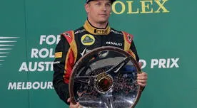 Kimi Raikkonen se conviertió en el primer líder de la Fórmula 1