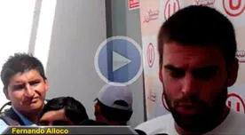 Fernando Allocco: Estamos muy contentos por la victoria ante José Gálvez [VIDEO]