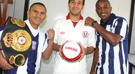 Diego Guastavino se vaciló con los boxeadores Rossel y Zambrano, que son hinchas de Alianza