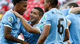 Copa Confederaciones: Uruguay humilló 8-0 a Tahití y clasificó como segundo del Grupo B