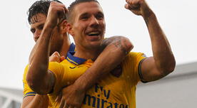 Arsenal venció 3-1 a Fulham con dos goles de Lukas Podolski [VIDEO]