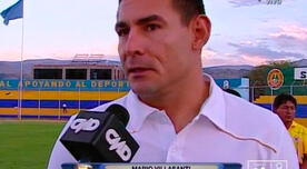 Mario Villasanti: estoy contento por la victoria sobre Alianza Lima [VIDEO]