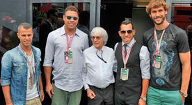 Ronaldo,  Carlos Tévez y Fernando Llorente acudieron al Gran Premio de Italia
