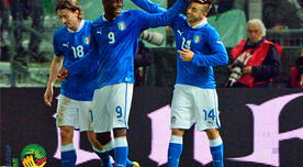 Brasil 2014: Italia clasificó al mundial tras superar 2-1 a República Checa