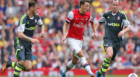 Arsenal derrotó 3-1 a Stoke con gran actuación de Mesut Özil  [VIDEO]