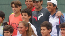 Rafael Nadal y David Ferrer compartieron con niños peruanos en clínica de tenis