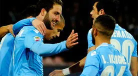 Serie A: Con gol de Gonzálo Higuaín, Napoli derrotó 4-2 al Inter de Milán [VIDEO] 