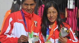 Odesur 2014: Peruanas Wilma Arizapana e Inés Melchor lucen sus medallas