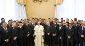 Juan Vargas y Fiorentina fueron bendecidos por el Papa Francisco [FOTOS]