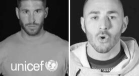 Karim Benzema, Sergio Ramos, Koke e Ivan Rakitic juntos por una campaña solidaria en contra del ébola [VIDEO]