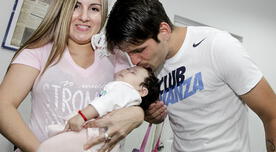 Alianza Lima: Marcos Miers celebró junto a su esposa e hija su primer gol ante San Martín