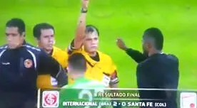 Copa Libertadores: arbitros peruanos estuvieron a punto de ser atacados por jugadores de Independiente de Sante Fe [VIDEO]
