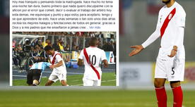 Carlos Zambrano pidió disculpas, a través de Facebook por expulsión ante Chile en la Copa América 2015