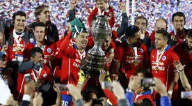 Selección chilena recibió trofeo de la Copa América ante la euforia de todo su hinchada [VIDEO]