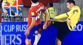 Chile vs. Colombia: James Rodríguez le aplicó patada a Matías Fernández y no fue amonestado [VIDEO]