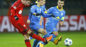 Bate Borisov con Alexei Ríos empató 1-1 ante Bayer Leverkusen y sigue con vida en la Champions League [VIDEO] 