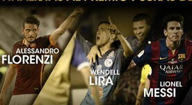 Lionel Messi, Alessandro Florenzi y Wendell Lira, finalistas del Premio Puskas 2015 [VIDEO]
