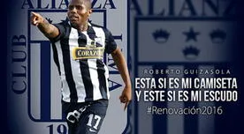 Alianza Lima anunció la renovación de contrato con el jugador Roberto Guizasola 