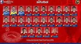 Eurocopa 2016: España entrega  lista y deja fuera a cinco de sus figuras 