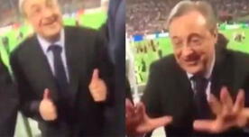Real Madrid: Florentino Pérez ‘troleó’ a hincha del Barcelona en pleno festejo de la Undécima | VIDEO