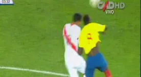 Perú vs. Ecuador: Luis Abram y el encontronazo con Felipe Caicedo que lo sacó del partido | VIDEO