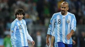 Selección argentina: Sebastián Verón confesó que a Lionel Messi le mandaba estrofas del himno de Argentina