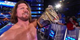 WWE SmackDown Live: AJ Styles venció a Dean Ambrose gracias a una intervención de James Ellsworth 