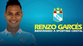 Sporting Cristal oficializó a Renzo Garcés para las próximas tres temporadas
