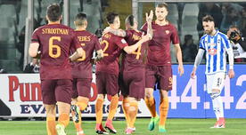 Roma venció 4-1 y mandó el descenso al ex equipo de Gianluca Lapadula, Pescara [VIDEO]