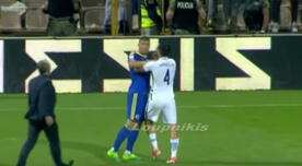 Manolas y Dzeko se agarraron a golpes: Gianniotas perdió dos dientes [VIDEO] 