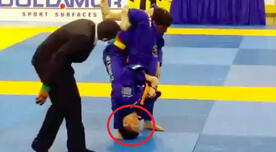 Facebook: peleador de jiu jitsu se rompe el cuello en pleno combate [VIDEO]