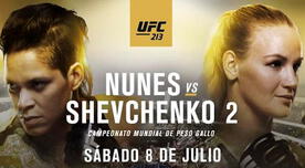 UFC 213: Valentina Shevchenko vs. Amanda Nunes 2 EN VIVO ONLINE por título peso gallo en Fox Sports 2 [Hora y canal]