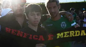 Fabio Coentrao desata polémica al posar con una bufanda que insulta a su ex equipo, el Benfica