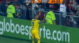 Paolo Guerrero celebró polémico gol, pero hinchas del Flamengo le avisaron que fue anulado