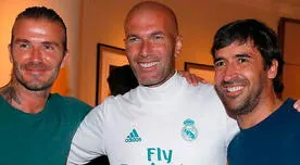 Real Madrid: David Beckaham visitó al cuadro merengue en Los Angeles y tuvo emotivo reencuentro con Zinedine Zidane