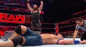 WWE RAW: Braun Strowman masacró a John Cena tras aniquilar a Brock Lesnar [VIDEO]