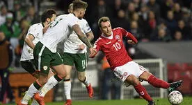 Dinamarca empató 0-0  con Irlanda en partido de ida del repechaje Rusia 2018
