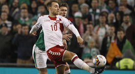 Dinamarca no tuvo piedad y goleó a Irlanda para clasificar a Rusia 2018
