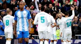 Real Madrid con lo justo venció 3-2 a Málaga y espera tropiezo de Barcelona [VIDEO]