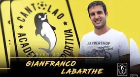 Academia Cantolao hizo oficial el fichaje de Gianfranco Labarthe 