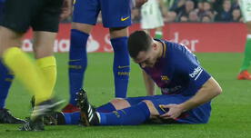 Thomas Vermaelen volvió al calvario de sus lesiones en el Betis vs. Barcelona [VIDEO]