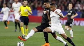 Sevilla empató 0-0 ante Manchester United por la ida de los octavos de la Champions