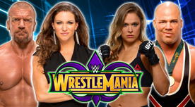 WrestleMania 34 VER EN VIVO: Ronda Rousey & Kurt Angle vs. Triple H & Stephanie McMahon
