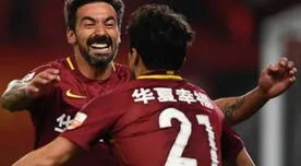 ¡BOOM! Ezequiel Lavezzi metió un golazo en la Superliga China [VÍDEO]