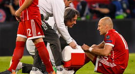 ¡Lo sufre el Bayern Múnich! Arjen Robben se perderá el partido de Champions ante Real Madrid