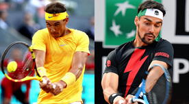 Nadal derrotó a Fognini en cuartos de final del Masters 1000 de Roma