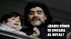 Maradona explicó a su nieto cómo encarar al rival [VIDEO]