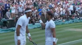  El gran gesto de Rafael Nadal con Del Potro tras ganarle en Wimbledon 2018 [VIDEO]