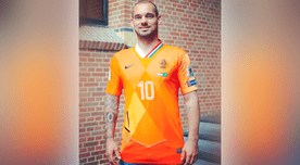 Selección Holanda: Wesley Sneijder recibe camiseta única después del partido ante Perú [FOTOS]