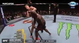 McGregor vs Khabib EN VIVO: Derrick Lewis y el brutal derechazo de nocaut al ruso Volkov en main card de UFC 229 [VIDEO]